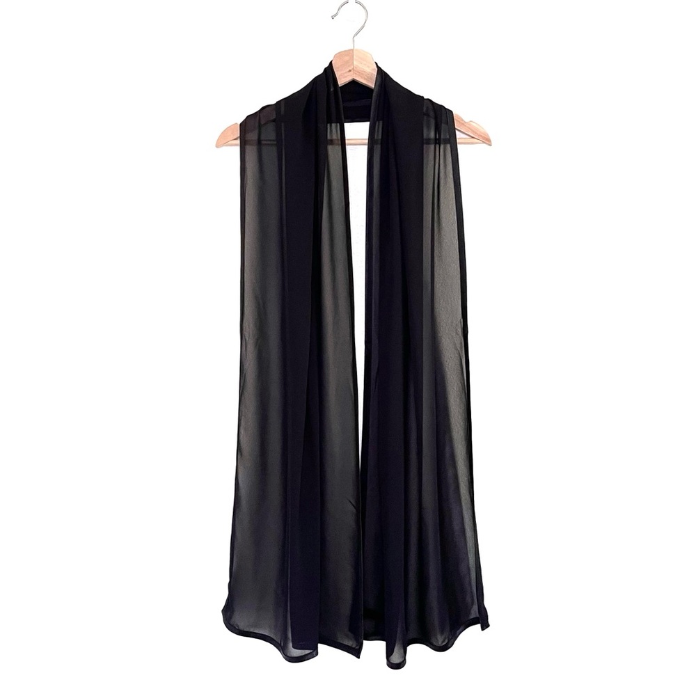 Valerie Stevens Black Sheer Scarf
